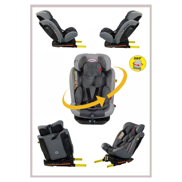 Holmer Kids Maxi Protect Aero 3d Gri 0-36 Kg Oto Koltuğu - Görsel 5