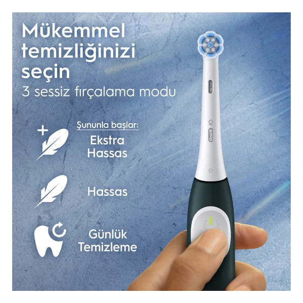 Oral-B İo 2 Seyahat Kaplı Yeşil Şarjlı Diş Fırçası - Görsel 6