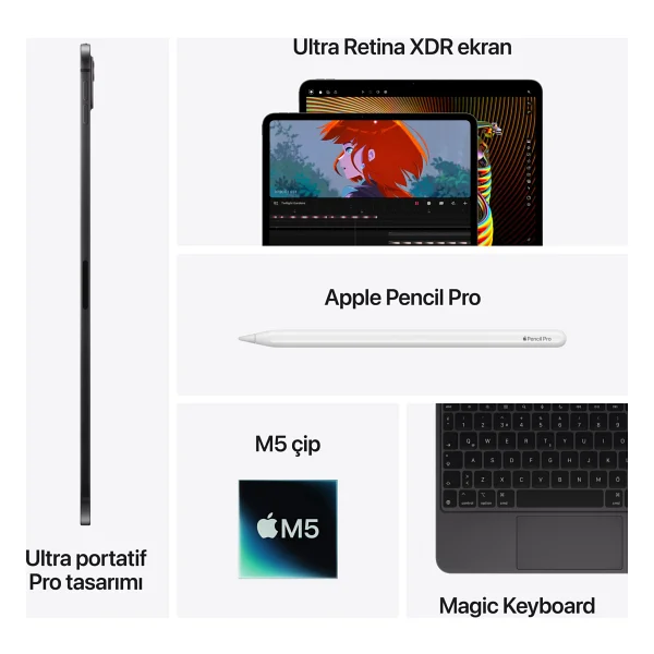 iPad Pro M5 Wi-Fi 256 GB 11" Tablet - Görsel 8
