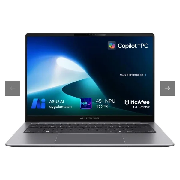 Asus Expertbook P5 P5405csa-I516512s0d Ultra 5 226v 16 GB 512 GB SSD Arc Graphics 130v 14" Free Dos Wqxga Notebook - Görsel 2