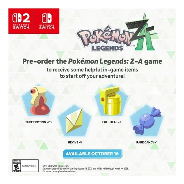 Nintendo Switch 2 Pokemon Legends Z-A Oyun - Görsel 4