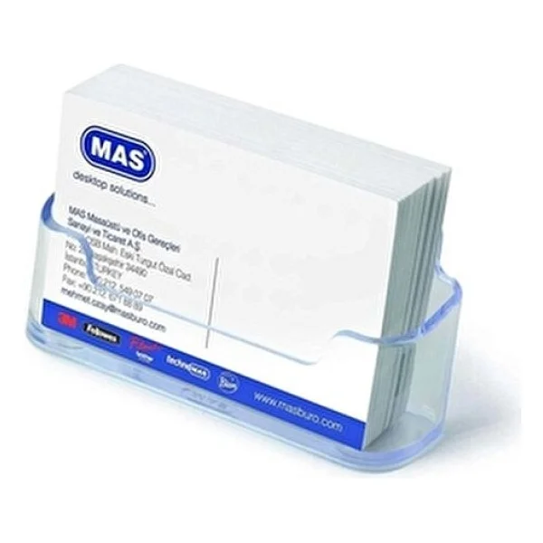 Mas 486 Oval Şeffaf Kartvizitlik - Görsel 2