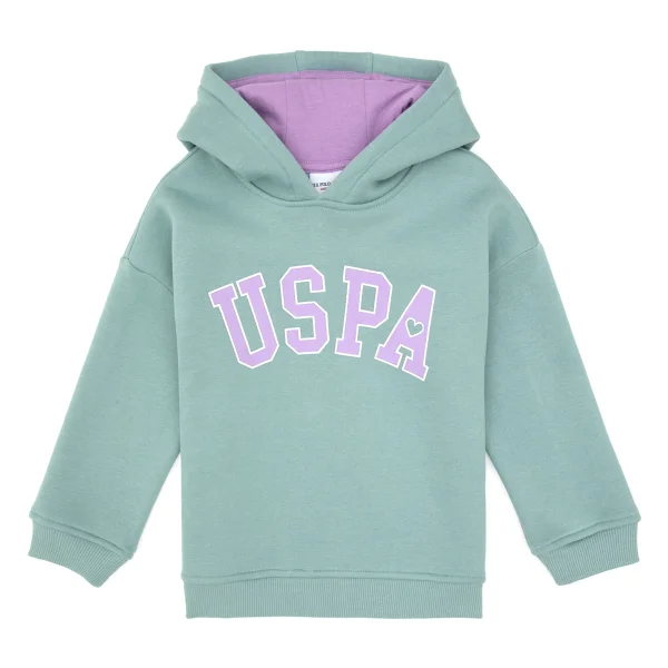 U.S. Polo Assn 50317890-Vr041 Kapüşonlu Pembe Çocuk Sweatshirt - Görsel 7