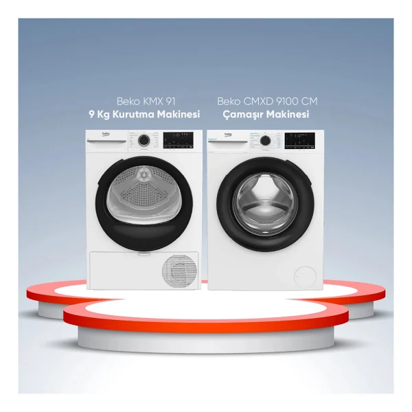 Beko Cmxd 9100 Cm - Kmx 91 İkili Set Beyaz Renkli Düşük Enerji Tüketimi İle Yüksek Performans - Görsel 2