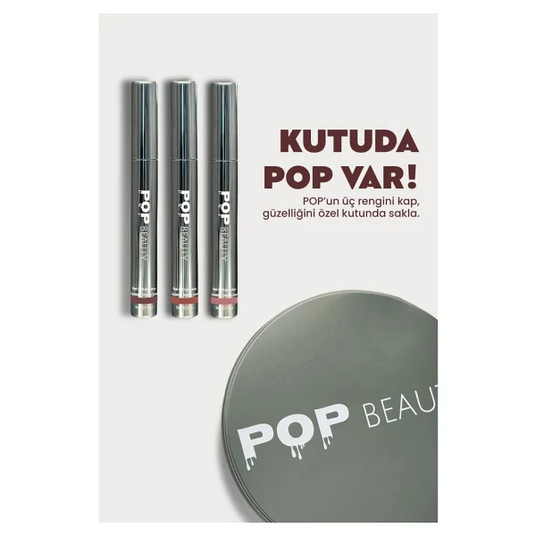Pop Beauty Peel Off Lip Tattoo 3'lü Soyulabilir Dudak Kalemi - Görsel 9