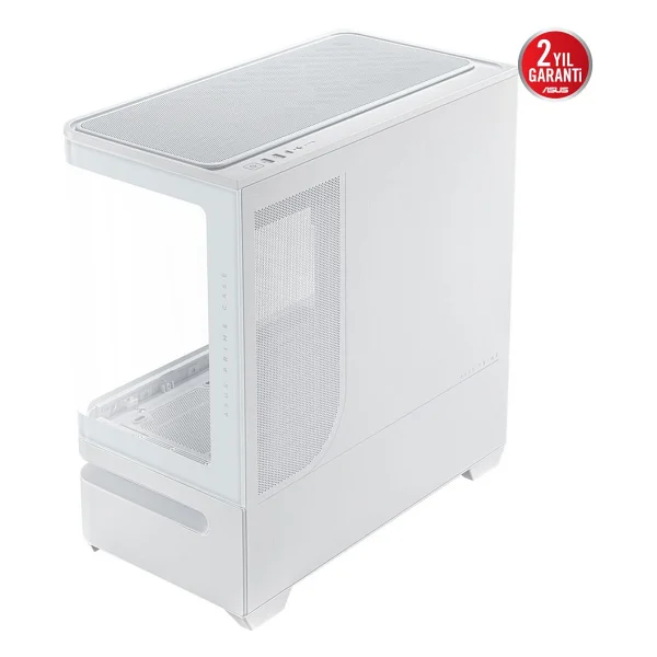 Asus Prime Ap202 Argb Fansız Beyaz Micro Atx Oyuncu Kasası - Görsel 5