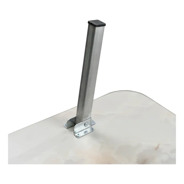 Zevahir Mobilya Dekorasyon Royal Mermer Desenli Metal Katlanır Ayaklı Kamp Bahçe Ev Ve Çocuk Oyun Yer Sofrası - 70 X 120 - Görsel 8