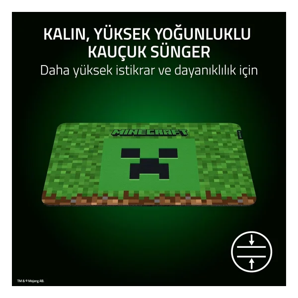 Razer Gigantus V2 Minecraft Edition Rz02-03333800-R3m1 Medium Mouse Pad - Görsel 2