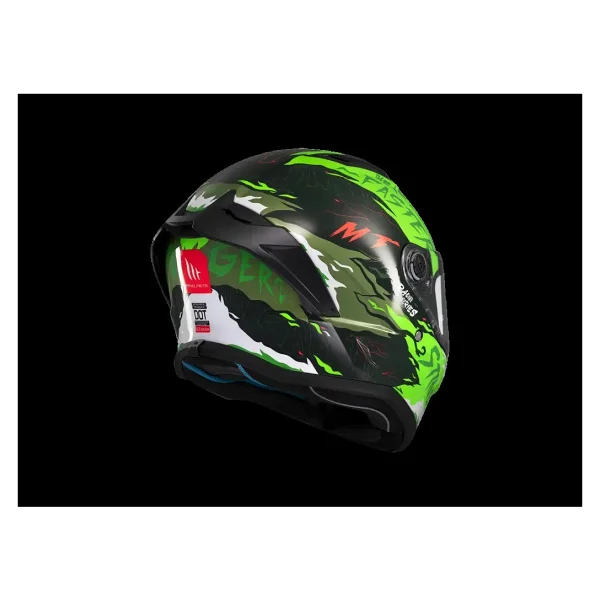 Mt Stinger 2 Ardent Yeşil Siyah Full Face Motor Kaskı - Görsel 5
