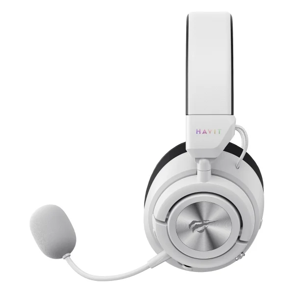 Havit Gamenote Huaxu-X1 Beyaz 7.1 USB Kablolu/Kablosuz Kulak Üstü Oyuncu Kulaklığı - Görsel 4