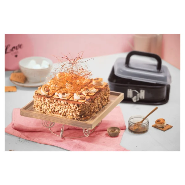 Kaiser Bake&Take 24x24 Cm Kelepçeli Kapaklı Kek Kalıbı - Görsel 2