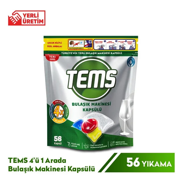 Tems Bulaşık Makinesi Tableti 56'lı - Görsel 2