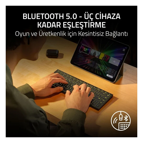 Razer Joro RGB %75 Tkl Kablolu/Kablosuz Oyuncu Klavyesi - Görsel 3