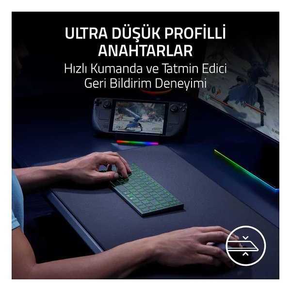Razer Joro RGB %75 Tkl Kablolu/Kablosuz Oyuncu Klavyesi - Görsel 4