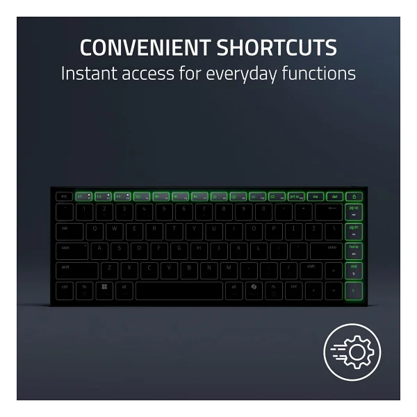 Razer Joro RGB %75 Tkl Kablolu/Kablosuz Oyuncu Klavyesi - Görsel 5