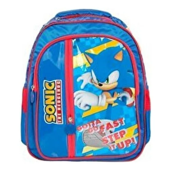 Sonic Okul Çantası Ergonomik Süngerli Sırt Paneli İle 37x29x12 Cm Çocuklar İçin - Görsel 3