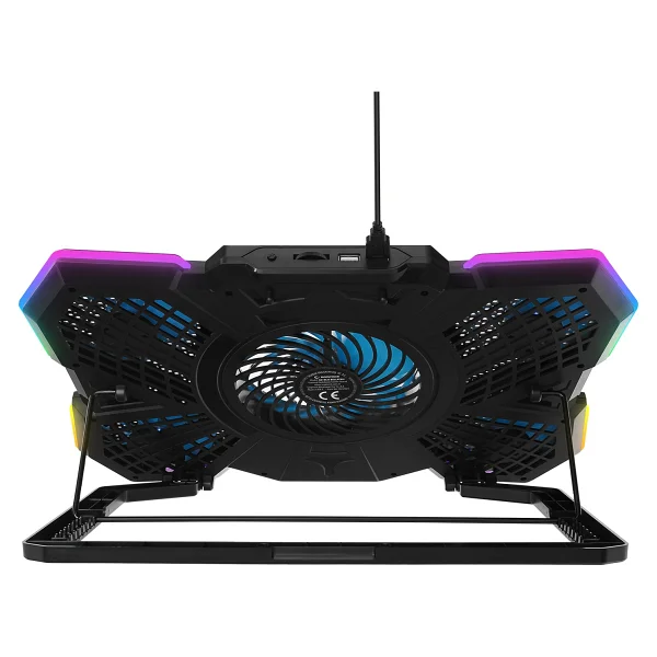 Rampage Ad-Rc13 Bellatrix RGB 5 Fanlı 15"-17" Laptop Soğutucu - Görsel 3
