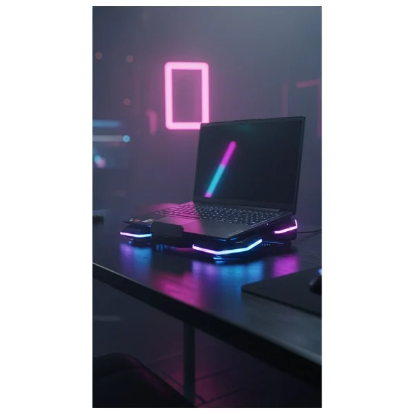 Rampage Ad-Rc13 Bellatrix RGB 5 Fanlı 15"-17" Laptop Soğutucu - Görsel 6