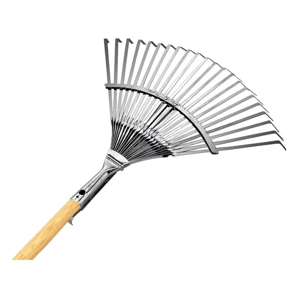 Gardener 10733 Ahşap Saplı, Ayarlı Metal Çim Ve Yaprak Toplama Tırmığı - Görsel 5