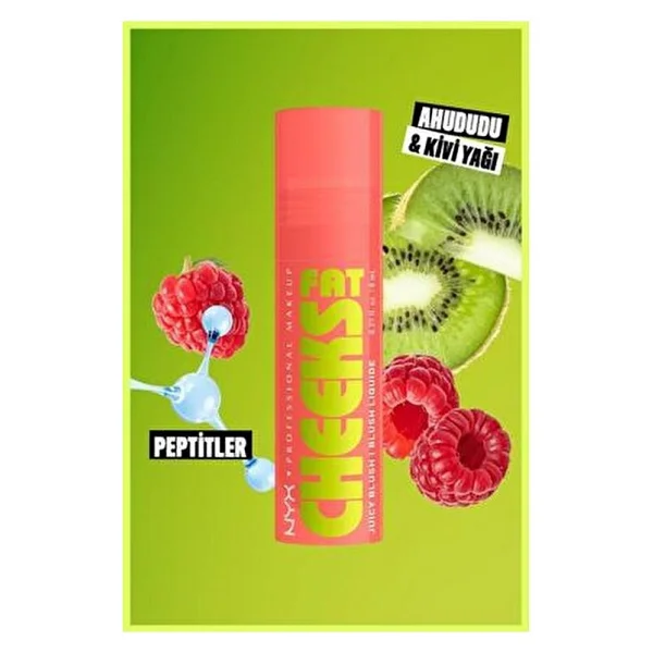 NYX Professional Makeup Likit Allık Bouncin' Berry Islak Bitiş Jumbo Aplikatör ile 24 Saat Nemlendirme - Görsel 6