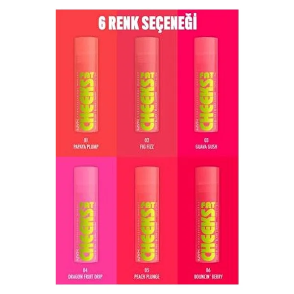 NYX Professional Makeup Likit Allık Bouncin' Berry Islak Bitiş Jumbo Aplikatör ile 24 Saat Nemlendirme - Görsel 8