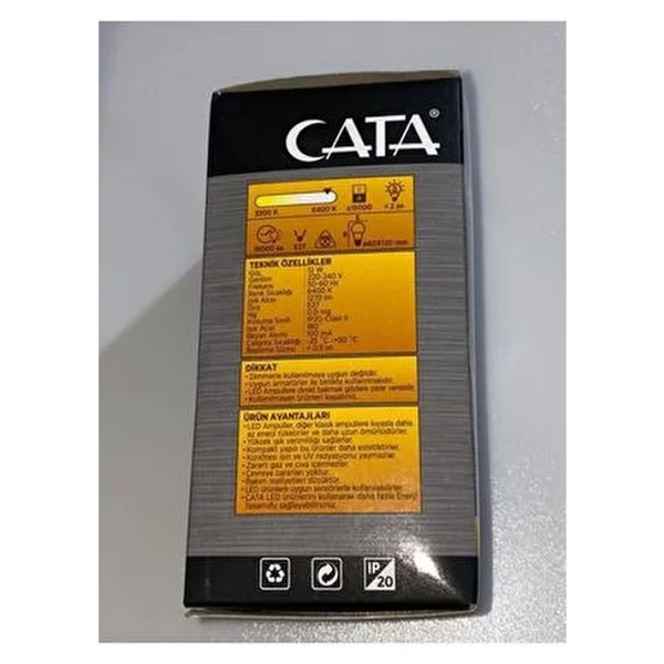 Cata Ct-4259 Beyaz Işık 12 W E27 Sensörlü LED Ampul - Görsel 4