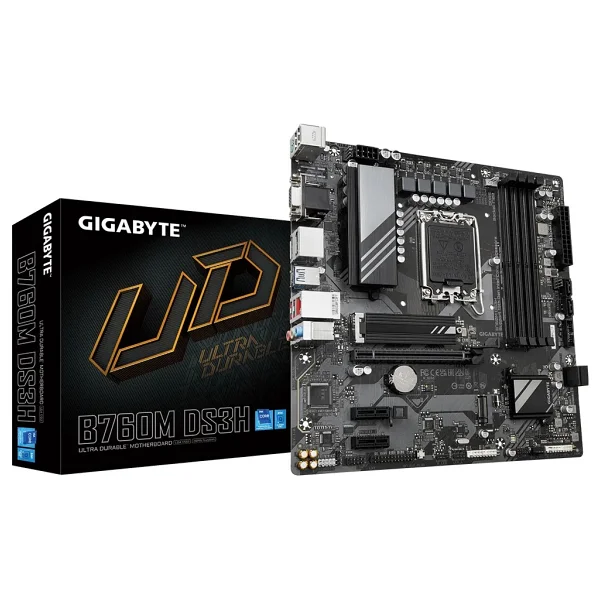 Gigabyte B760M DS3H Gen5 Intel LGA1700 DDR5 Micro ATX Anakart - Görsel 2