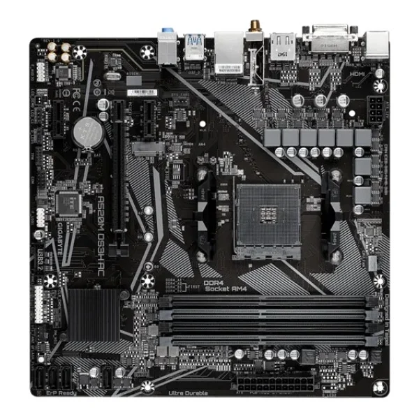 Gigabyte A520m Ds3h Ac Wi-Fi AMD Am4 DDR4 Micro Atx Anakart - Görsel 3