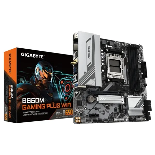 Gigabyte B650M Gaming Plus Wi-Fi AMD AM5 DDR5 Micro ATX Anakart - Görsel 2