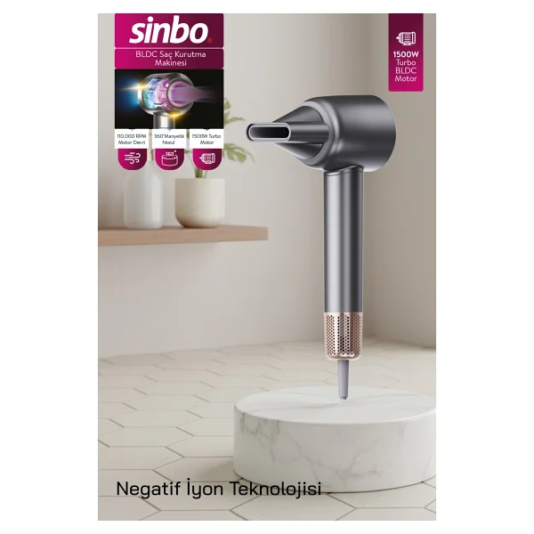 Sinbo Shd-1740 1500 W Saç Kurutma Makinesi - Görsel 7