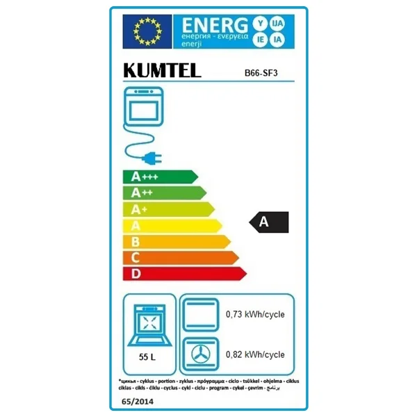Kumtel Plus Digital B66-Sf3 Ddt Antrasit Ankastre Fırın - Görsel 4