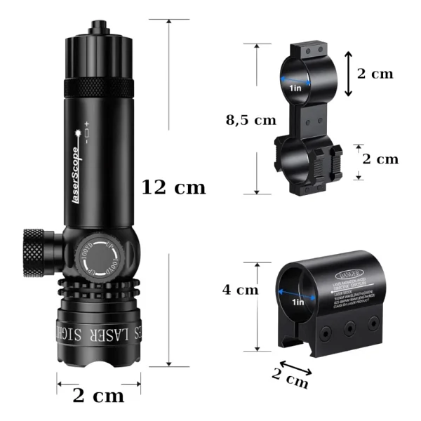 Ws-603 Profesyonel Tüfek Bağlantılı Yeşil Lazer 532nm - Görsel 2