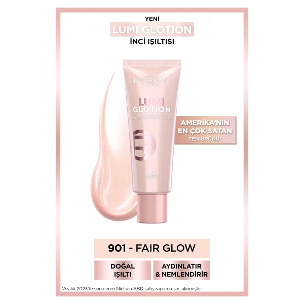 L'oreal Paris Glotion All-In-One Doğal Işıltı 901 & Super Lock Kaş Sabitleyici Makyaj Seti - Siyah - Görsel 3
