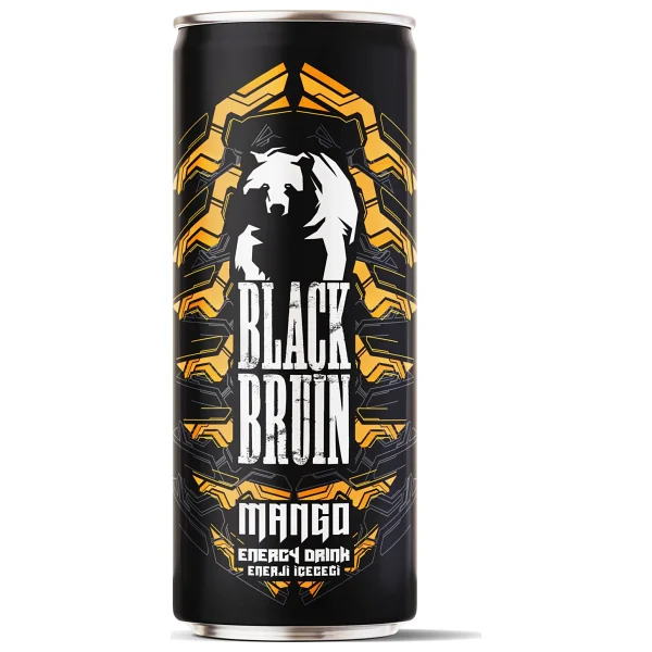 Black Bruin Enerji Içeceği Mango 250 Ml (24'lü Kutu) - Tropikal Enerji - Görsel 2
