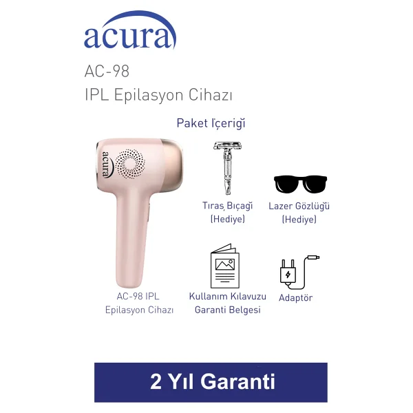 Acura Ac-98 Ipl Lazer Epilasyon Aleti - Görsel 5