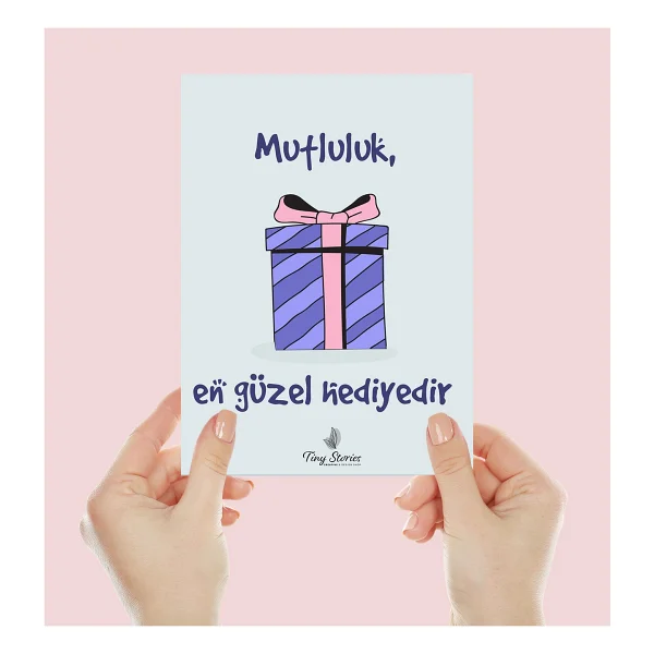 Tiny Stories Tr Doğum Günü Motto Kartı Kartpostal - 3 Adet - Görsel 4