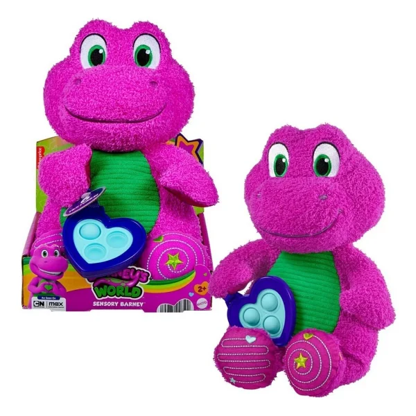 Fisher Price Barney Duyusal Peluş Hyg89 - Görsel 6