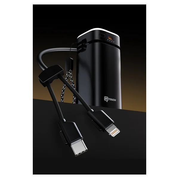 İntouch 20.000 mAh 22,5w Pd Hızlı Kablolu Kamp Lambası Outdoor Serisi Powerbank Fast LED Lamba - Görsel 3