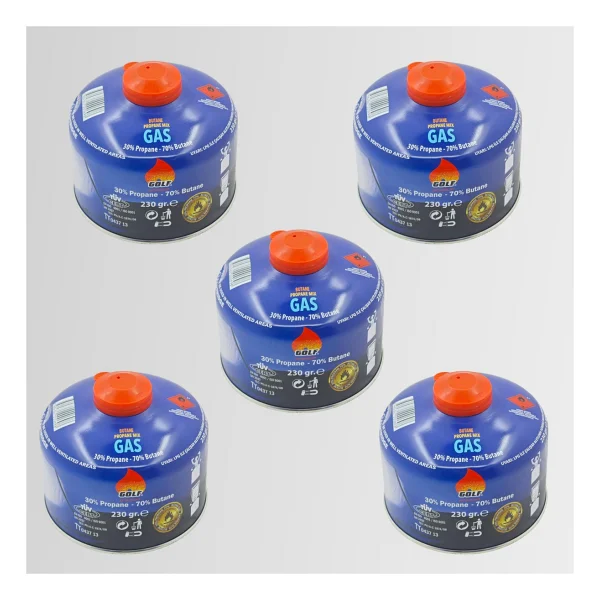 Golf Premium 230 Gr 5 Adet Gaz Kartuşu - Görsel 3