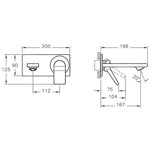 Vitra Memoria A42345 Krom Ankastre Lavabo Bataryası - Görsel 3