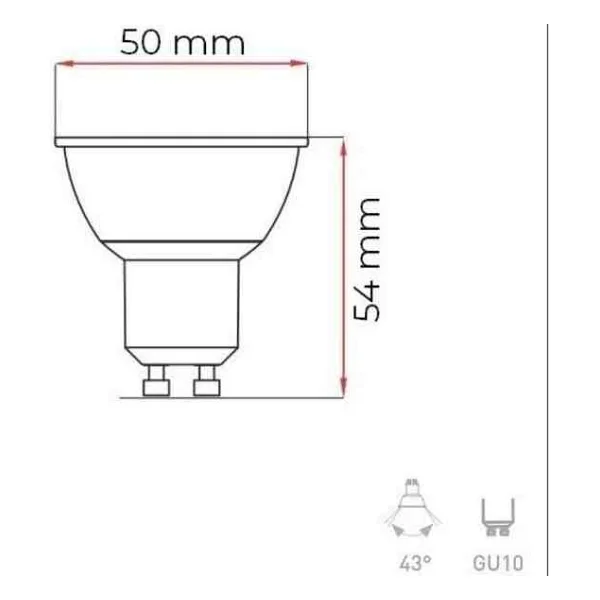 Panasonic Gu10 LED Dim Lamba 4w 310lm 4000k - Görsel 4