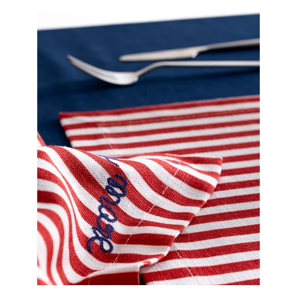 Madame Coco Rosane Amerikan Servis - Beyaz/Kırmızı - Beyaz - Kırmızı - Görsel 8