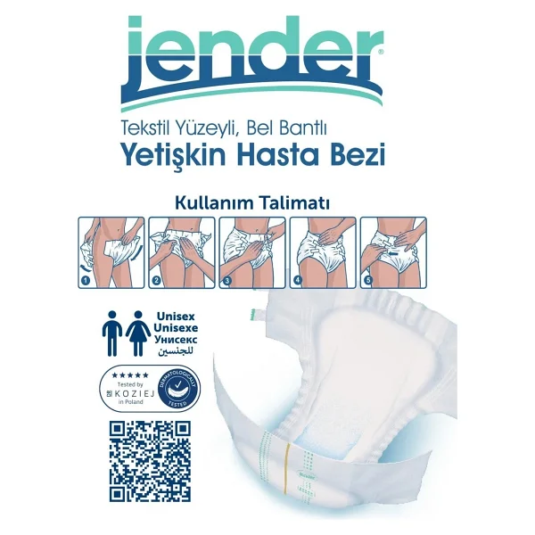 Jender Belbantlı Küçük Boy S 30'lu 4 Adet Hasta Bezi - Görsel 3