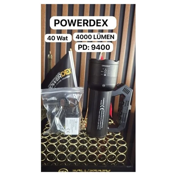Powerdex Pd-9400 4000 Lümen LED Şarjlı El Feneri - Görsel 2