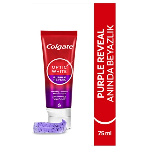 Colgate Optic White Purple Reveal Beyazlatıcı 75 Ml Diş Macunu - Görsel 4