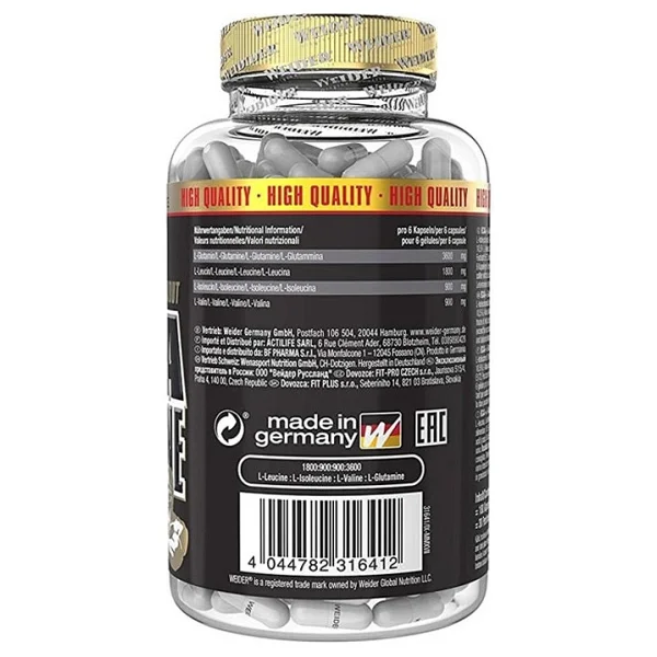 Weıder Bcaa + L-Glutamine 180 Caps - Görsel 2