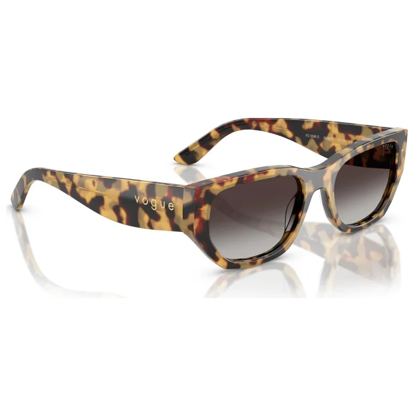 Vogue Vo5586s 26058g Yellow Tortoise-Grey Kadın Güneş Gözlüğü - Görsel 4