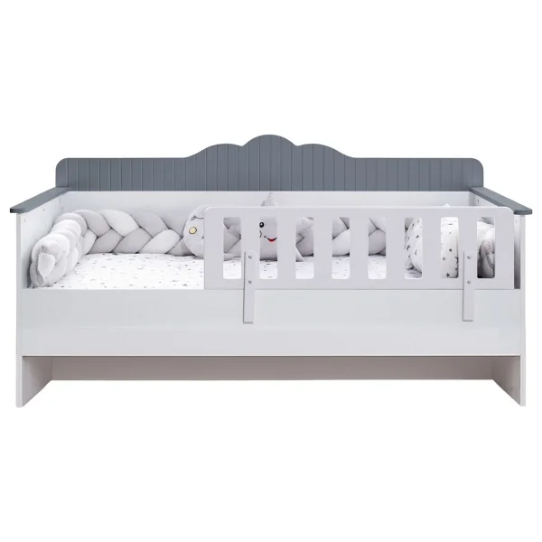 Setay Mobilya Flower Gri 90x190 Cm Yavrulu Montessori Karyola - Görsel 4