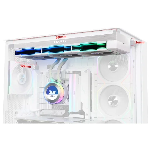 Lian Li Hydroshift Iı Lcd-C 360tl G89.Ghs2lcd36tw.00 Beyaz İşlemci Sıvı Soğutucu - Görsel 5