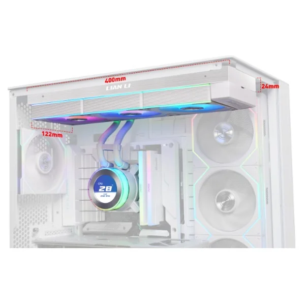 Lian Li Hydroshift Iı Lcd-C 360cl G89.Ghs2lcd36rw.00 Beyaz İşlemci Sıvı Soğutucu - Görsel 4